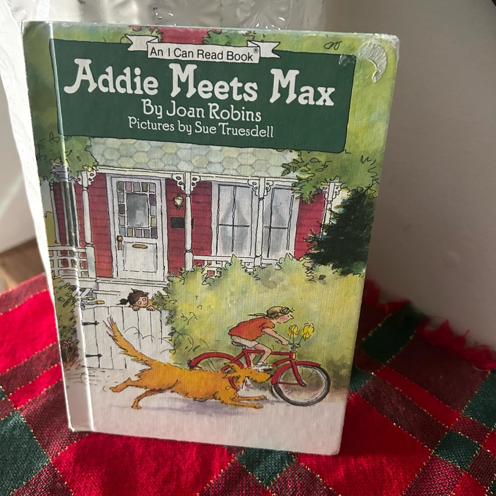 Vintage 1985 Addie Meets Max Joan Robins Children’s Easy Reader Hardcover